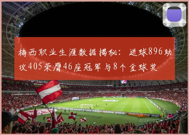 梅西职业生涯数据揭秘：进球896助攻405荣膺46座冠军与8个金球奖